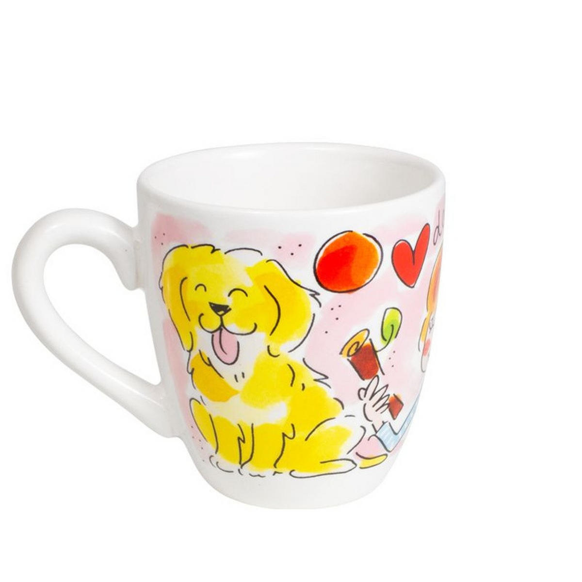 MINI-BECHER Hundeliebhaber in Bunt - 200 ml - Multicolor, Keramik (0.2L) - Blond Amsterdam