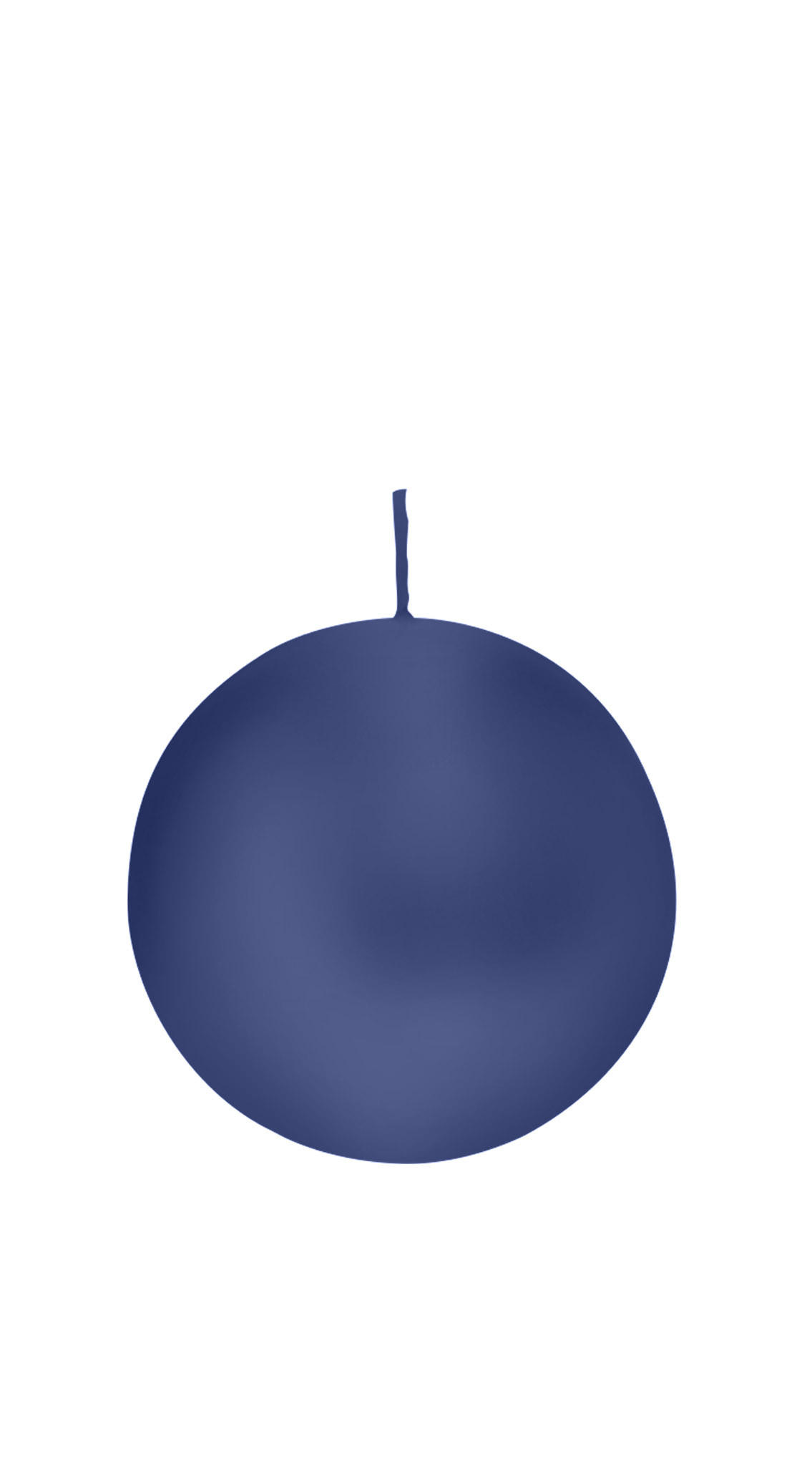 KUGELKERZEN Dunkelblau Ø 80 mm, 6 Stück - Dunkelblau, Paraffin (8/8/8cm) - Wiedemann Kerzen