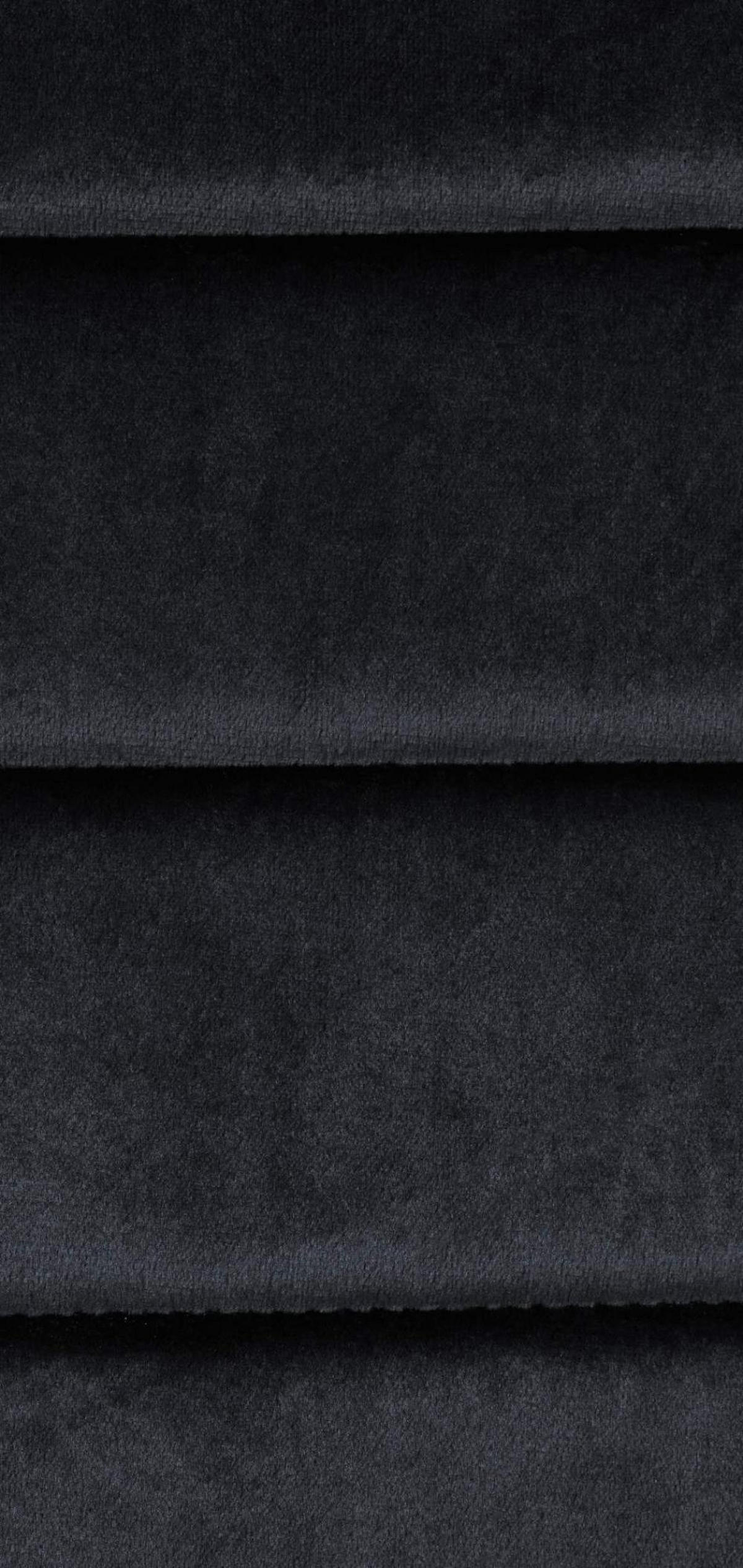 STUHL 6er Set Samt schwarz - Schwarz, Textil/Metall (41.5/99/40cm) - CLP