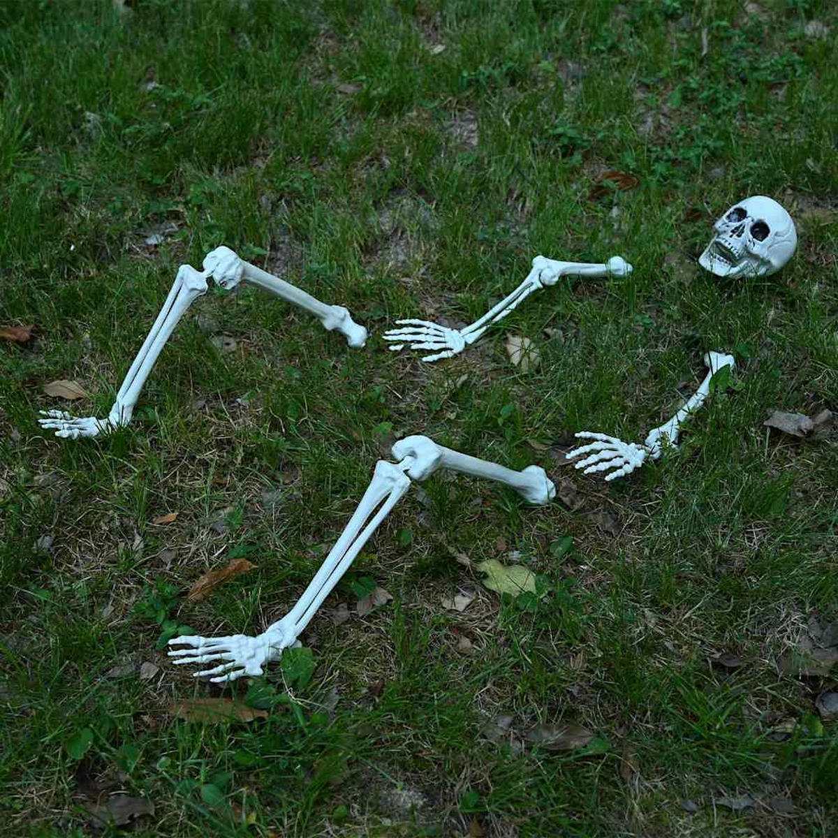 HALLOWEEN-DEKO 45.5/13 Cm Weiss Polypropylen - Weiß, Kunststoff (13/10/45.5cm) - vidaXL