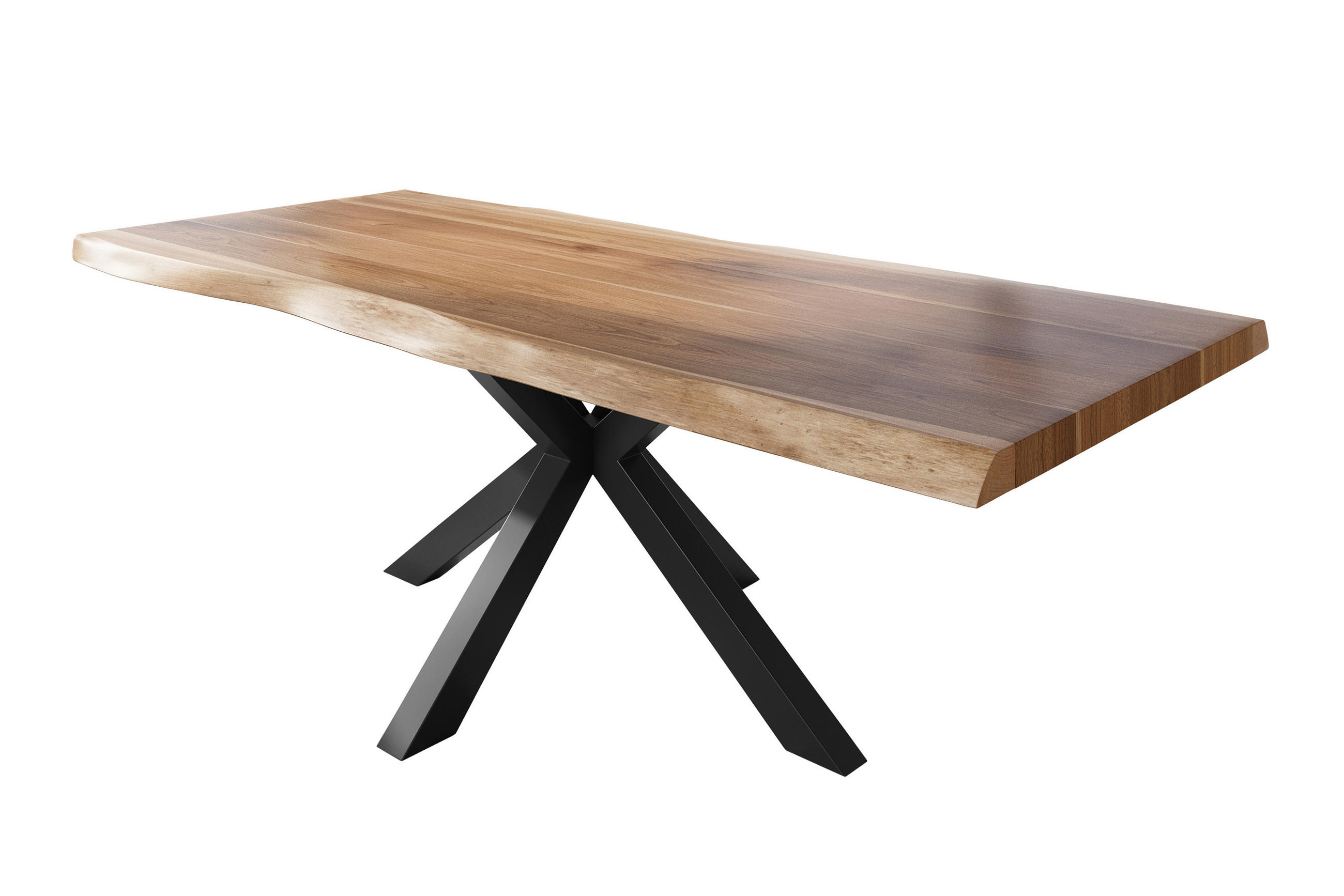 ESSTISCH TITAN - Beige/Schwarz, Holz (110/240/79cm) - SAM