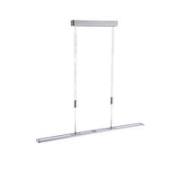 HÄNGELEUCHTE NIKA Silber höhenverstellbar dimmbar - Silberfarben, Metall (100/7/166cm)