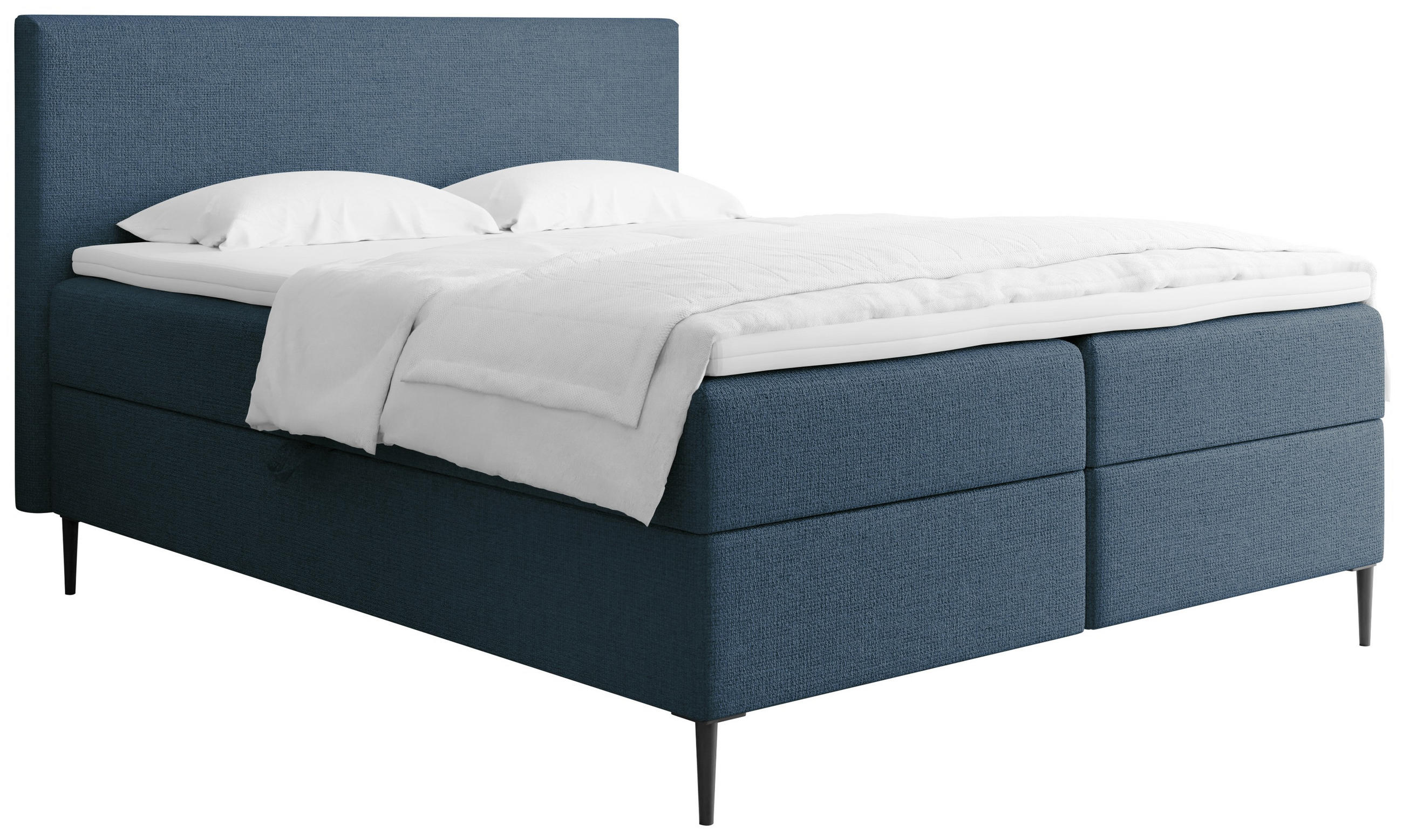 WFL Group Boxbett Dunkelblau 180x200 cm