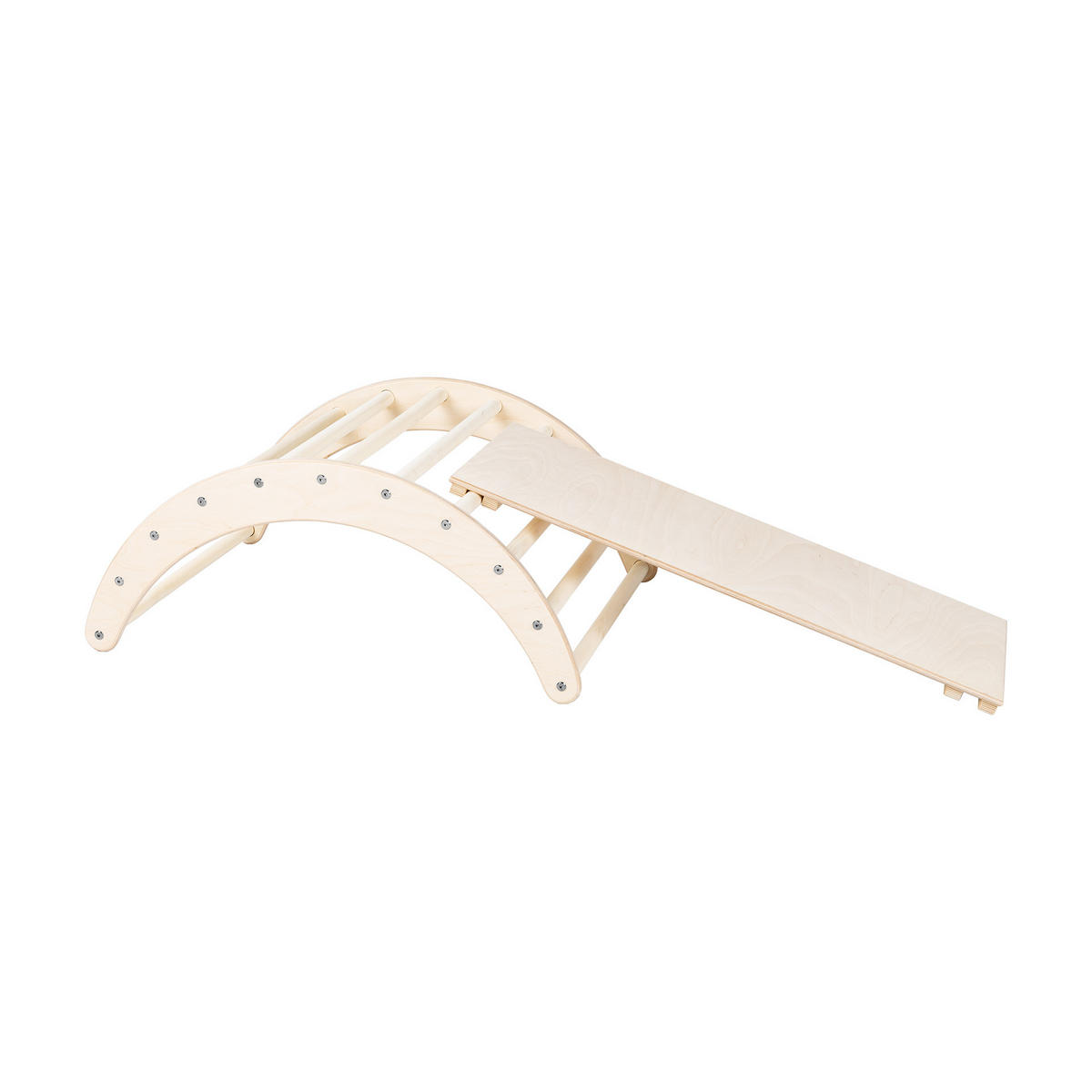 KLETTERSET Montessori 3-tlg. - Naturfarben, Holz (170/80cm) - arthur berndt