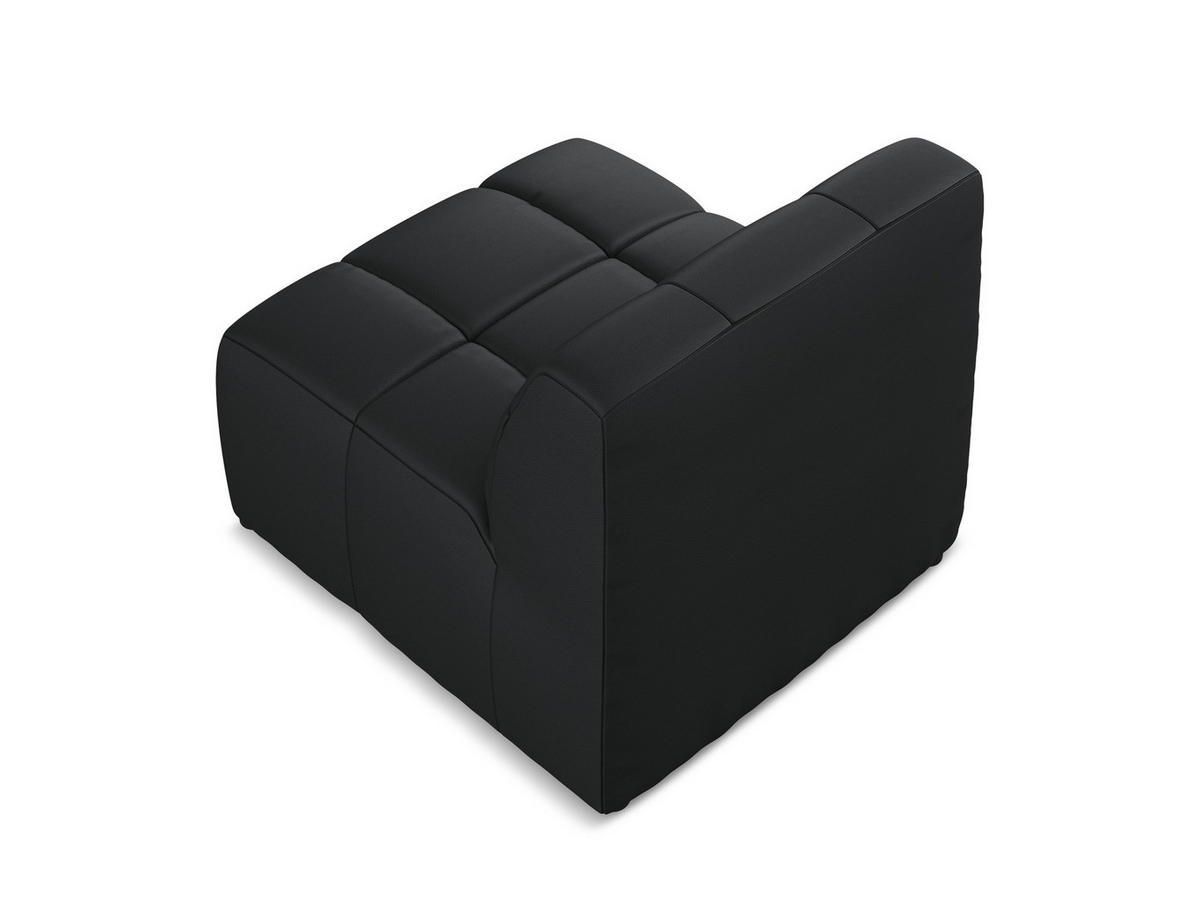 SOFAELEMENT Kunstleder Schwarz - Schwarz, Holzwerkstoff/Kunststoff (75/77/90cm) - Makamii