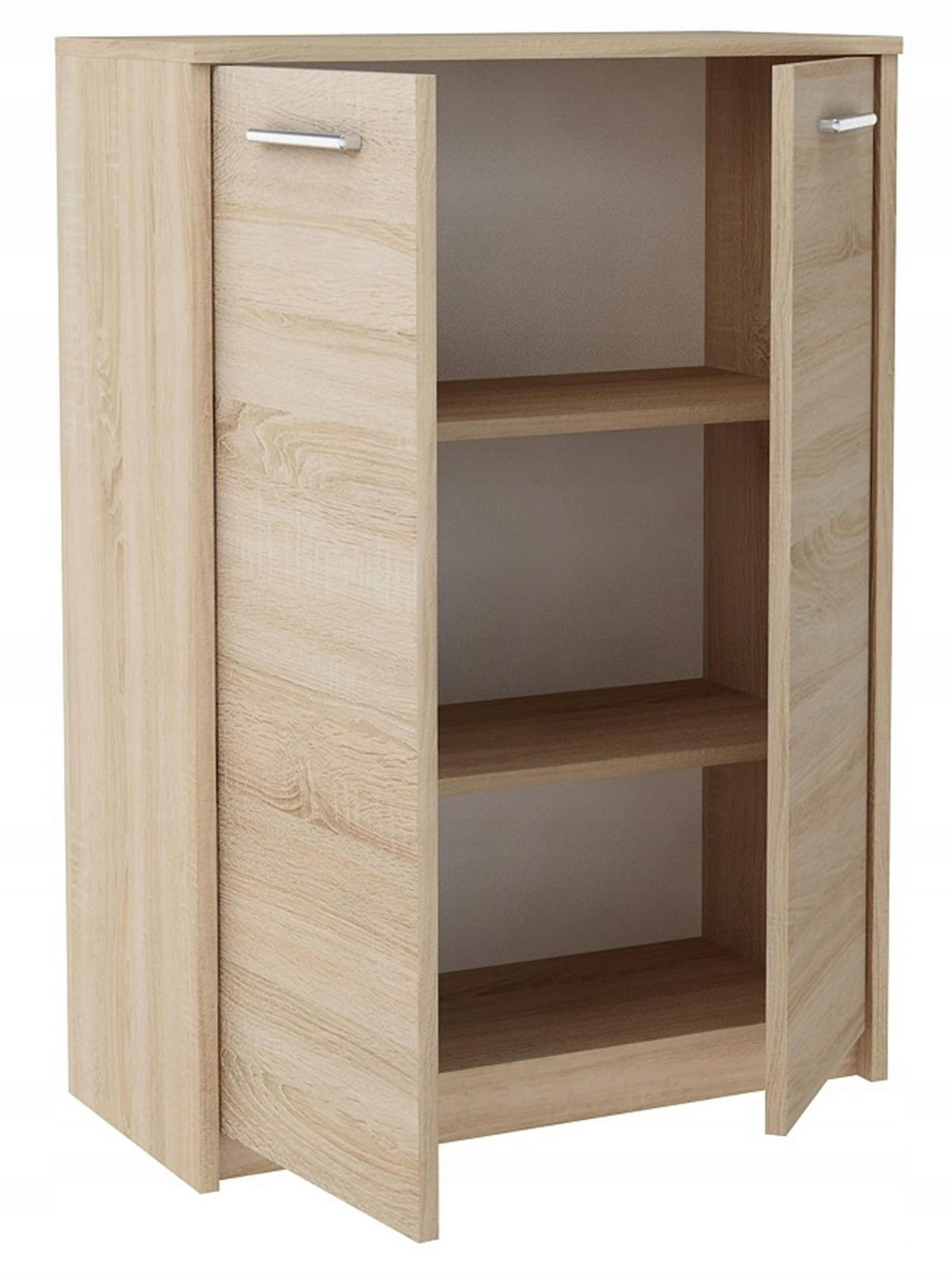 KOMMODE 2D2P Sonoma Eiche 77/35/108 cm - Sonoma Eiche, Holzwerkstoff (77/108/35cm) - Matkam Möbel