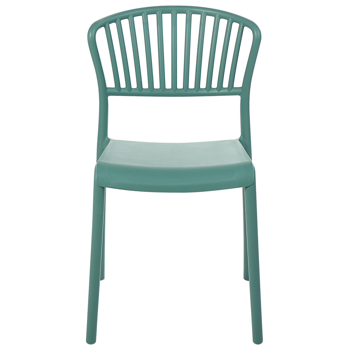 GARTENSTÜHLE 4er-Set Kunststoff grün Gela - Grün, Kunststoff (45/78/50cm) - Beliani