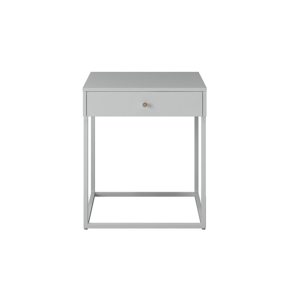 NACHTTISCH Pops Weiß 41/43/50 cm - Weiß, Metall (41/50/43cm) - ebuy24