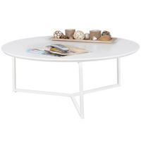 COUCHTISCH PER Wohnzimmertisch Weiß - Weiß, Holzwerkstoff (80/80/33cm) - tinkaro