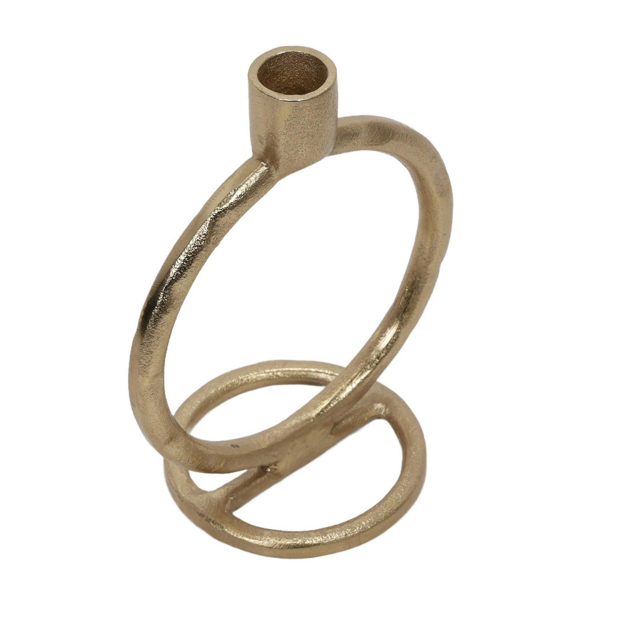 DEKO-KERZENSTÄNDER golden 10/15/19 cm - Goldfarben, Metall (15/19/10cm) - Home Styling Collection