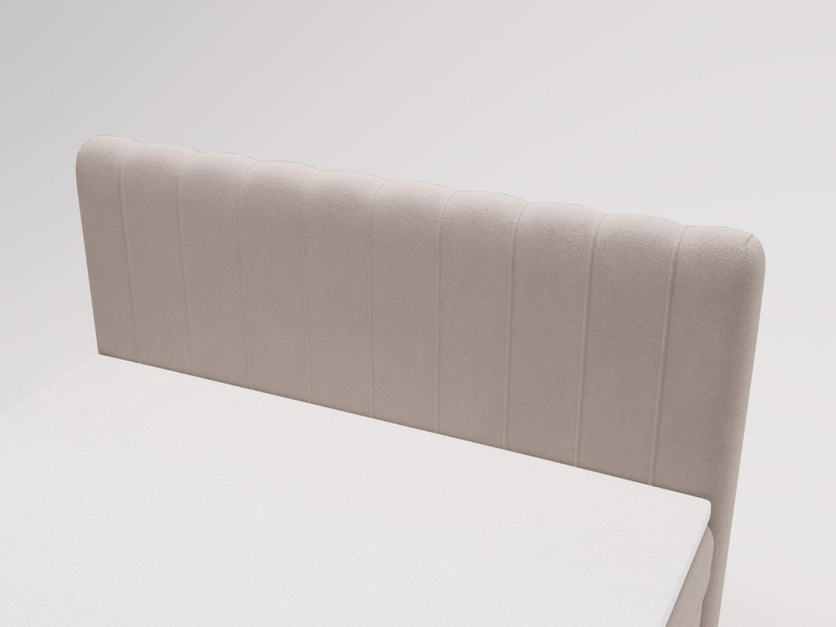 BOXBETT Osteno 160x200 Beige - Beige, Holz/Textil (160/200cm) - Graingold