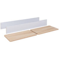 UMBAUSEITEN Set Lovis - Eichefarben/Hellgrau, Holzwerkstoff (70/140cm) - arthur berndt