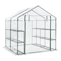GEWÄCHSHAUS Grünau - Transparent, Kunststoff (200/220/200cm) - [en.casa]