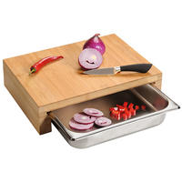 SCHNEIDEBRETT aus Bambus 37,5/27,5/9,5 cm - Braun, Naturmaterialien (27.5/37.5cm) - Kesper