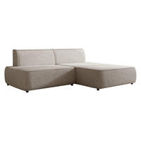 ECKSOFA Zuno, Seite: Rechts - Schwarz/Naturfarben, Holz/Kunststoff (254/162cm) - MIRJAN24