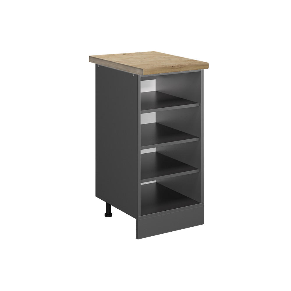 KÖKSHYLLA R-Line antracit 40 cm , AP Oak Antracit, Antracit 81.6/40/60 cm