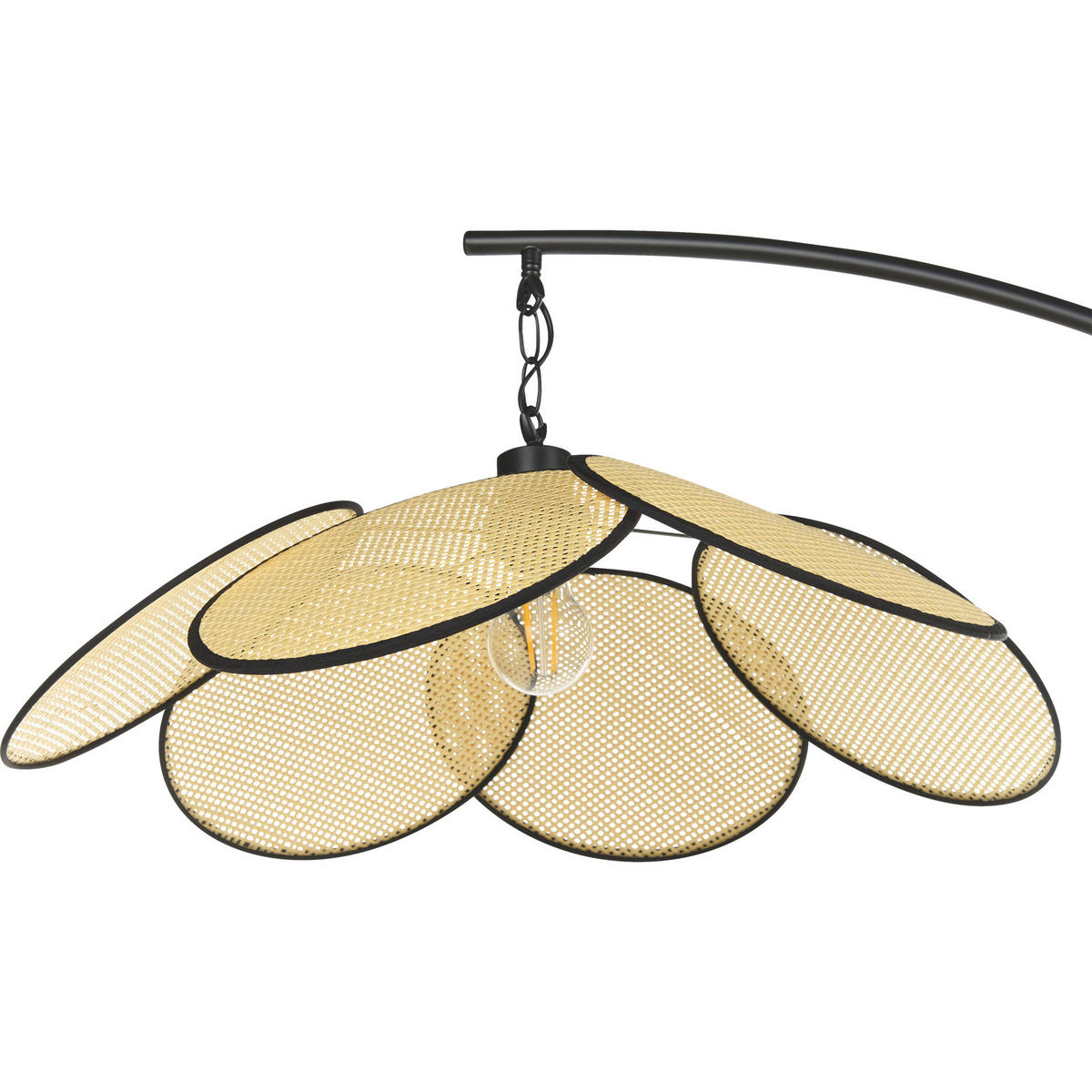 STEHLAMPE Merrica 60/120/170 cm - Schwarz, Metall (60/120/170cm) - Beliani
