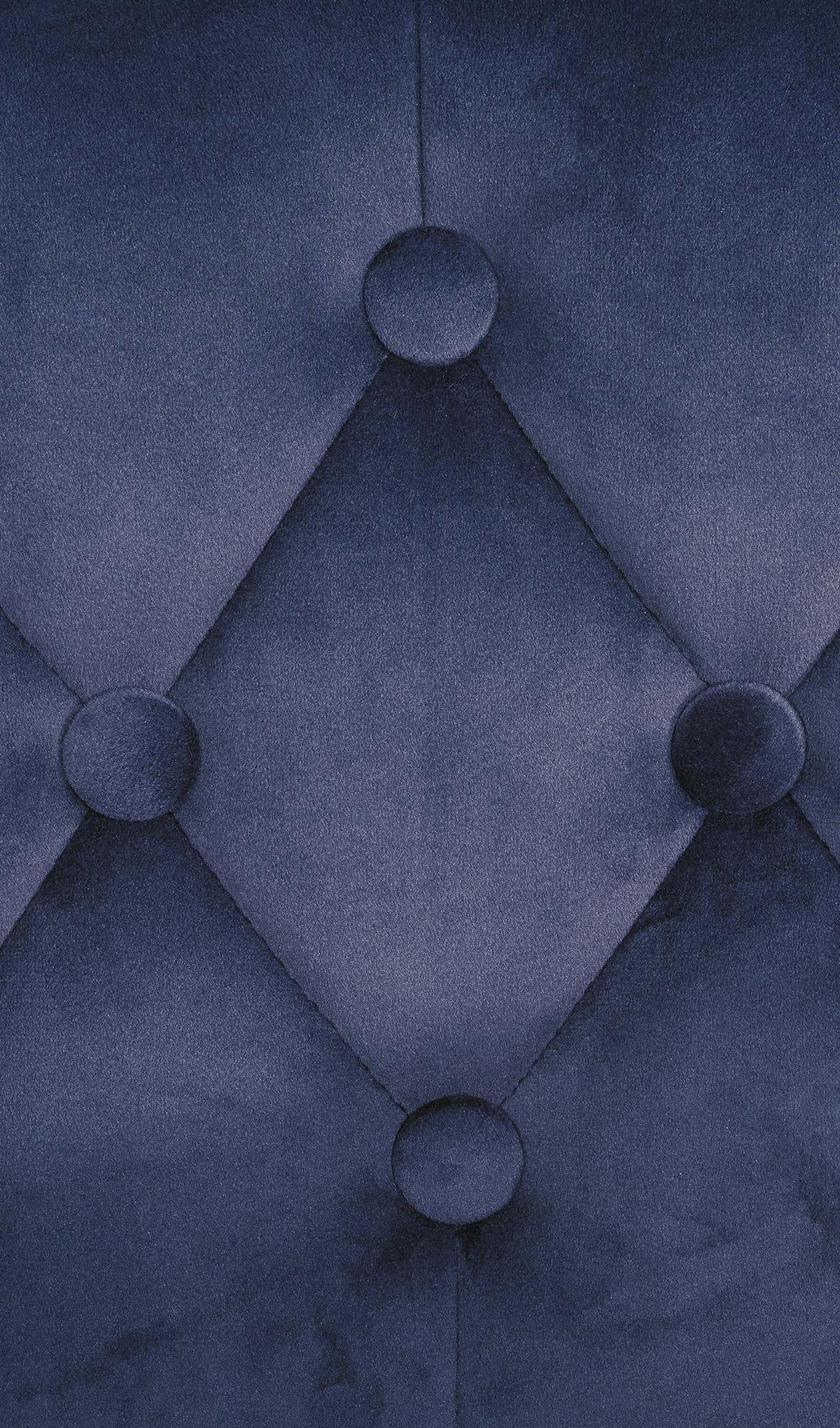 BARHOCKER Samt blau - Blau/Weiß, Textil (62/103/55cm) - CLP