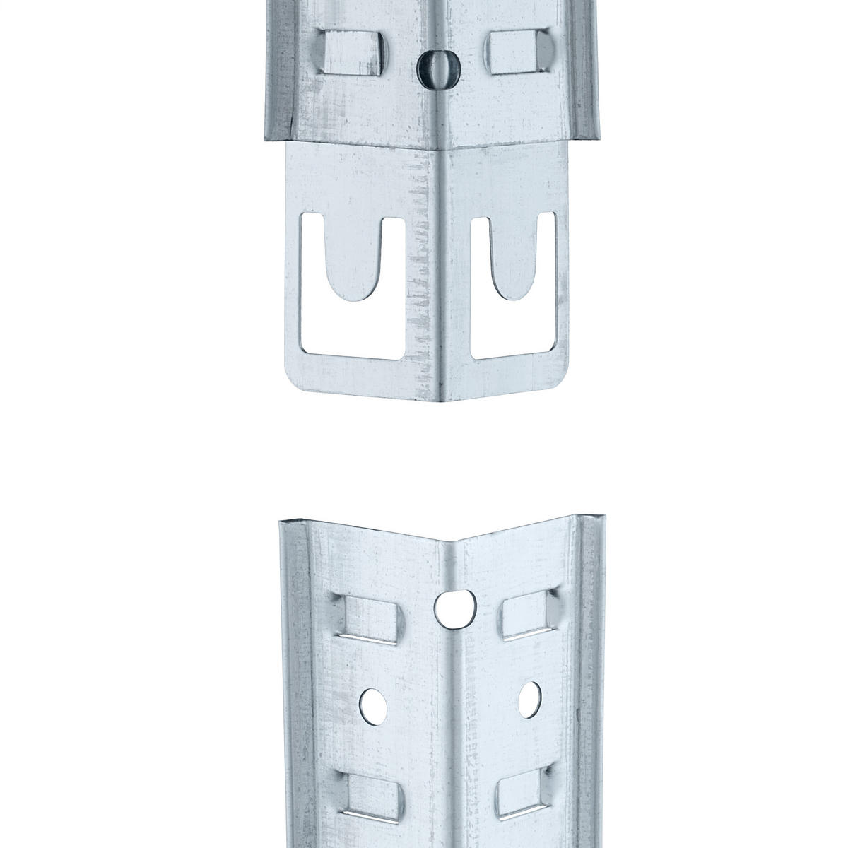 SCHWERLASTREGAL - Alufarben/Braun, Holzwerkstoff/Kunststoff (60/120/30cm) - Relaxdays