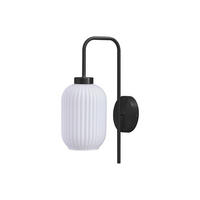 WANDLAMPE - 25 x 14 - metall - schwarz, weiß Louxor - Weiß, Metall (25/41/14cm) - Vente-Unique