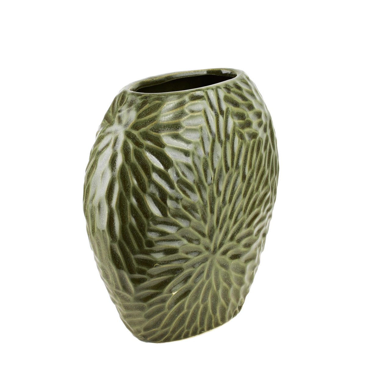 VASE Lettu grün 20/10/20 cm Keramik - Grün, Keramik (20cm) - Mondex