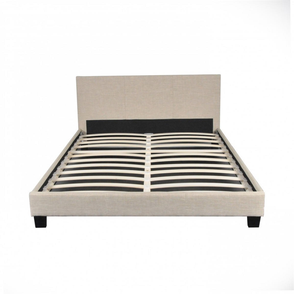 BETT DUBLIN mit Lattenrost/ Bett 140x190 - Beige - Beige, Holzwerkstoff (140/190cm) - Weber Industries