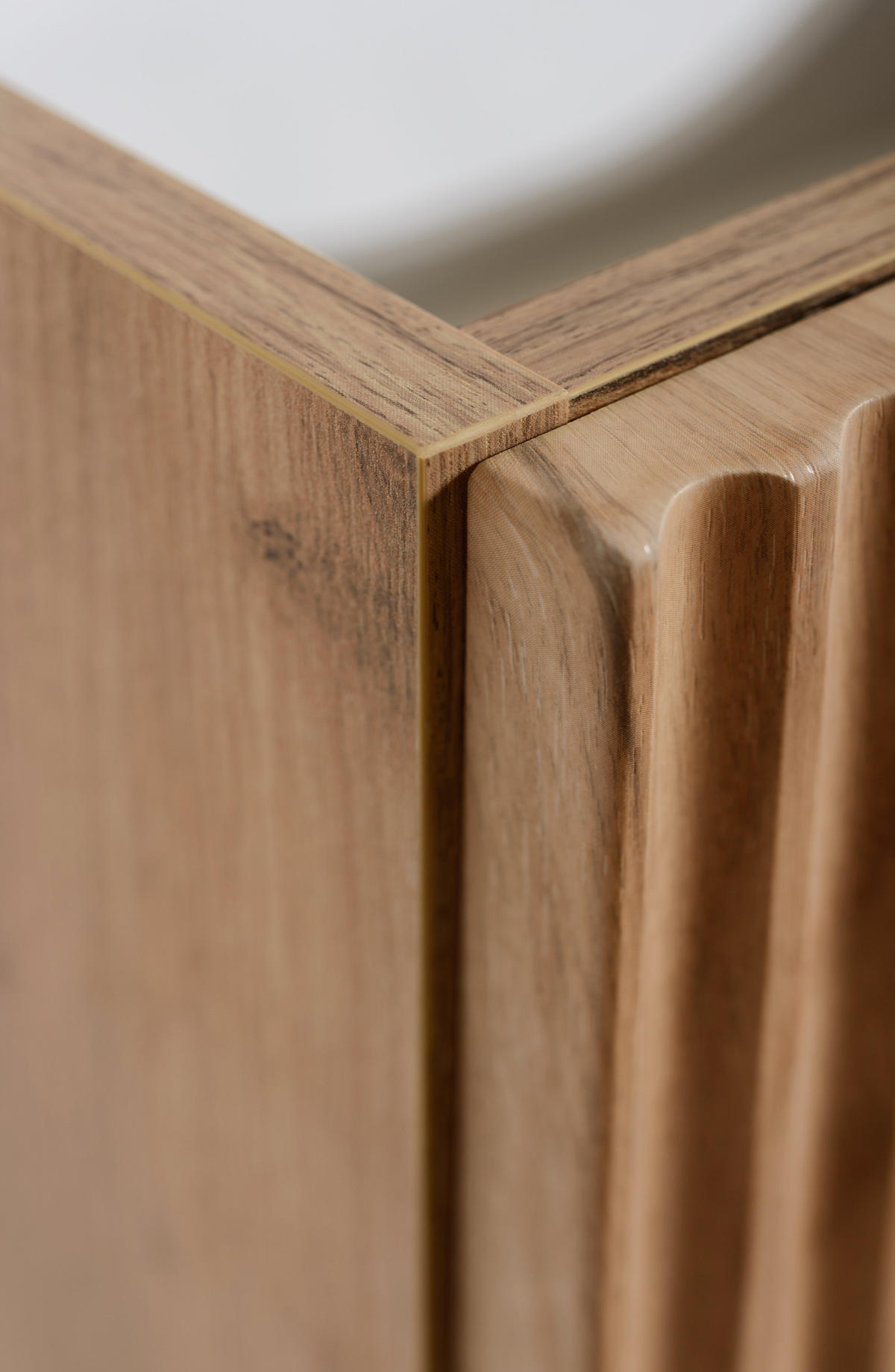 BADEZIMMERSCHRANK : Eiche Craft / Weiß, 140 (2 x 60 + 20) x 58,6 x 46 cm - Braun/Weiß, Holzwerkstoff (140/58.6/46cm) - 3XE LIVING