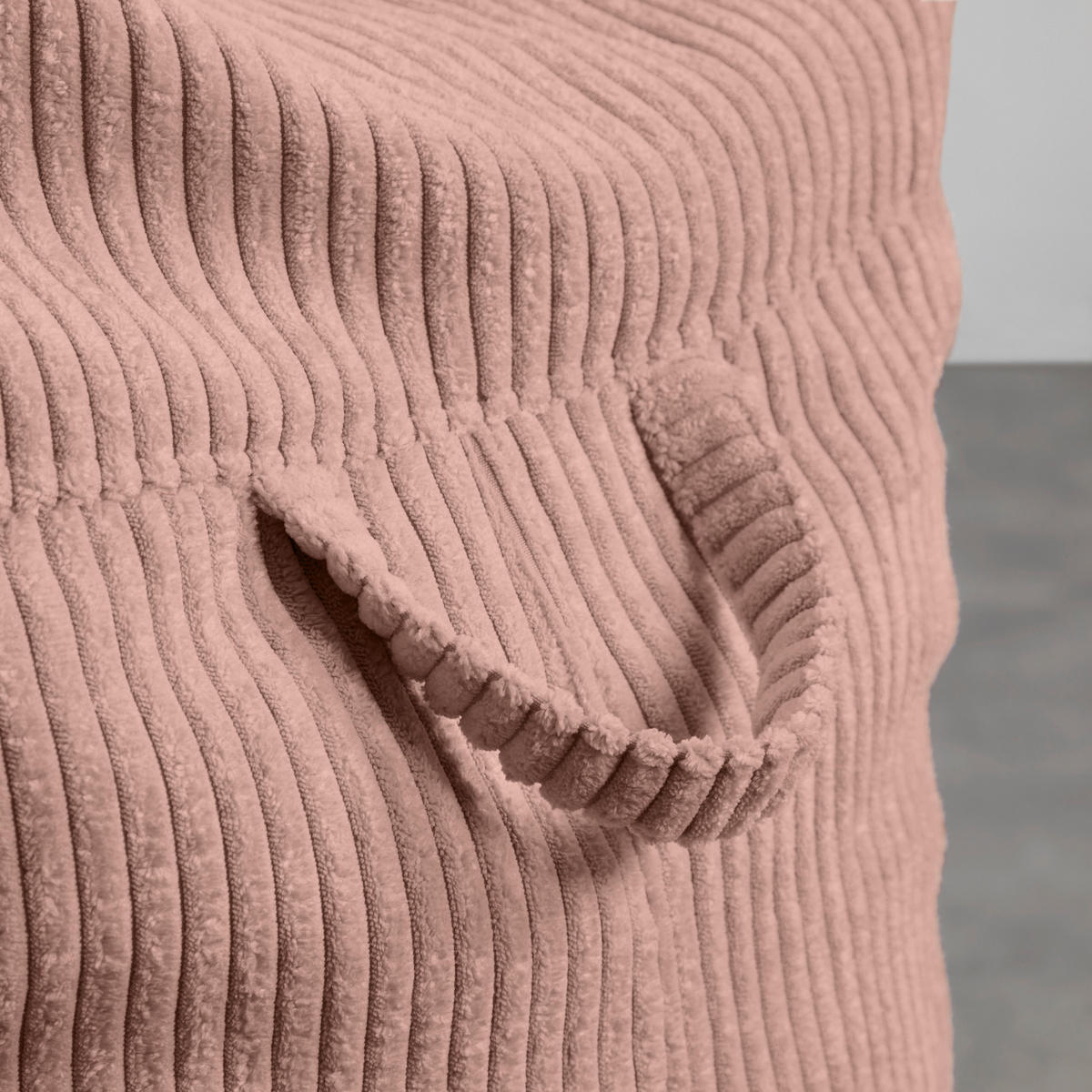 SITZSACK Cortona Cord Rosa - Rosa, Textil (85/100/85cm) - Mömax