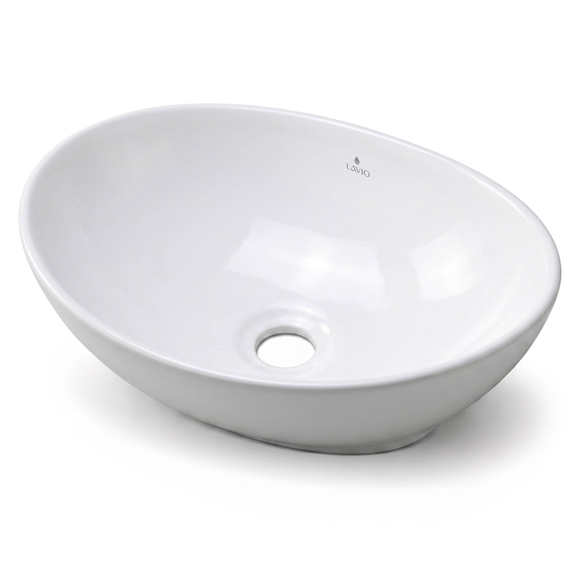 AUFSATZWASCHBECKEN OVALIS 41 cm Weiß - Weiß, Keramik (41/14.5/33cm) - Akord