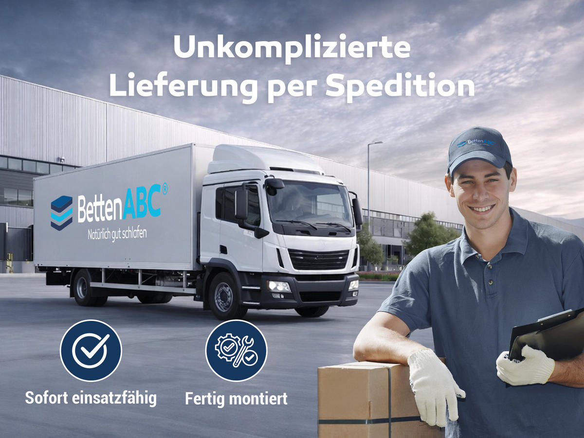 LATTENROST MAX1 NV, Fertig montiert, Größe: 90x190 - Braun, Holz/Holzwerkstoff (90/190cm) - Betten-ABC