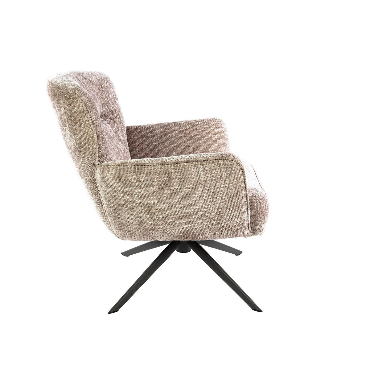 SESSEL Beige 79/75/83 cm - Sandfarben, Textil (75/83/79cm) - Hoyz Collection