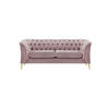 ZWEISITZER-SOFA Chesterfield Modern-Velluto 14 - Lila, Holz/Textil (183/74/80cm)