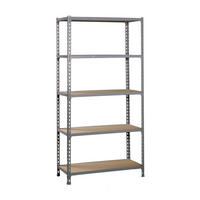 SCHWERLASTREGAL Big Muli HxBxT 200 x 120 x 40 cm 5 Fachböden Fachlast 200 kg Verzinkt - Silberfarben, Metall (120/200/40cm) - PROREGAL