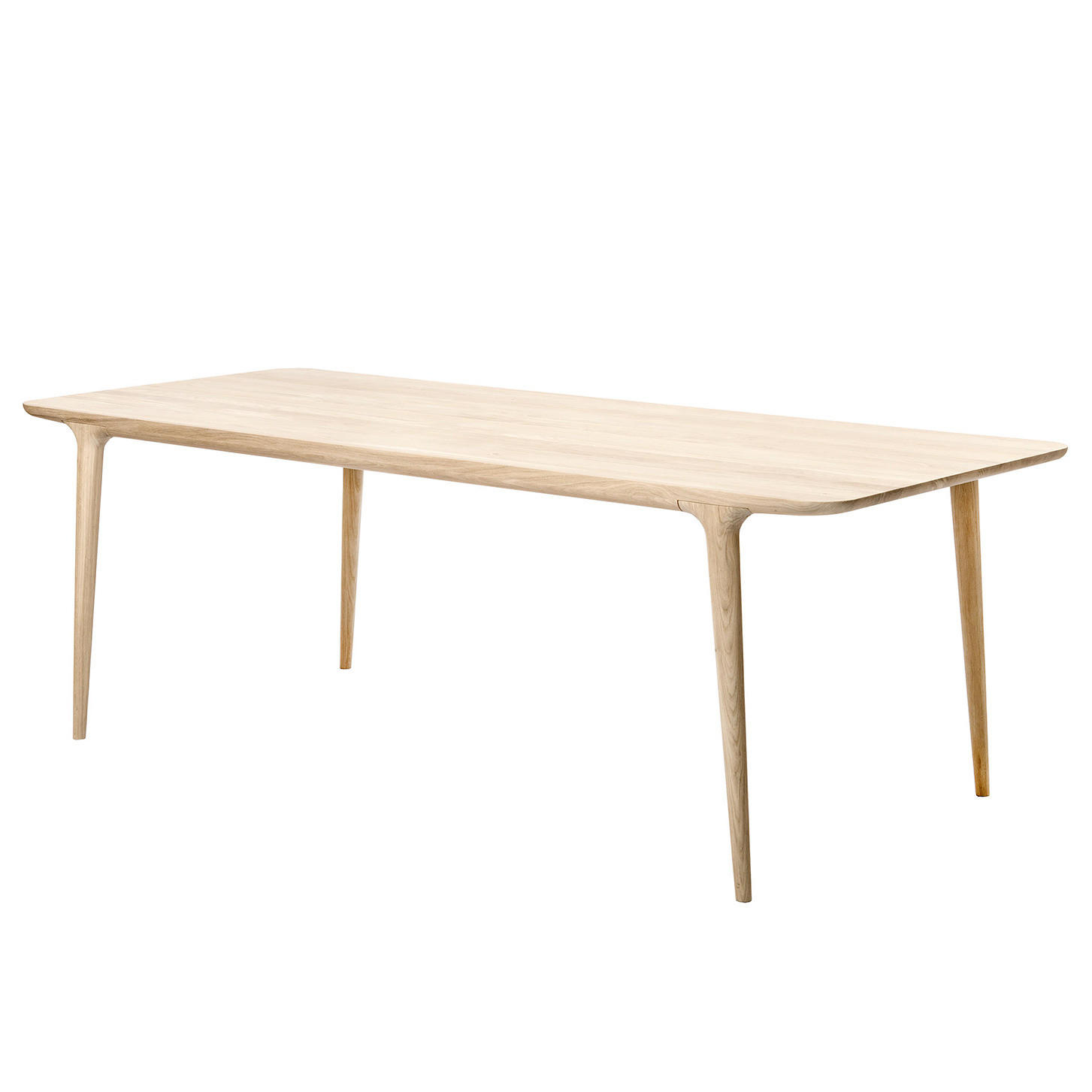 ESSTISCH - Eiche massiv - Eichefarben, Holz (90/200/75cm) - home24