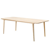 ESSTISCH - Eiche massiv - Eichefarben, Holz (90/200/75cm) - home24