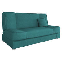 CANAPEA EXTENSIBILA Gabi - argintiu/turcoaz, material plastic/material textil (175/80/80cm) - MIRJAN24