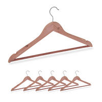 VEŠIAK na odevy - hnedá, kov/drevo (44/23/1.2cm) - Relaxdays