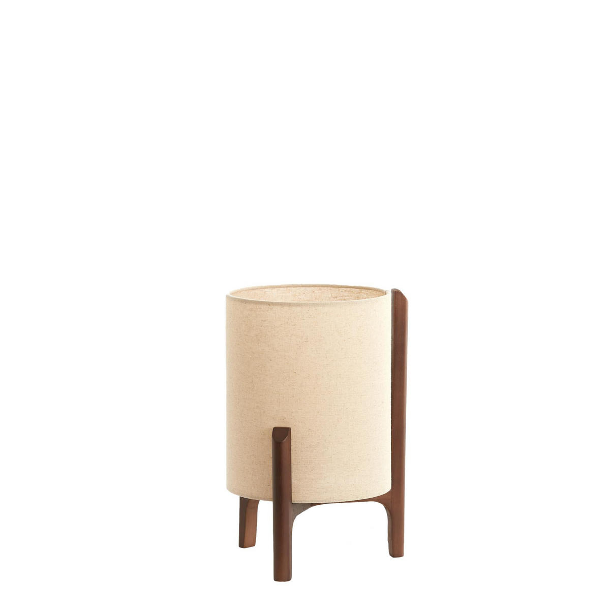 TISCHLEUCHTE Litto Braun 22/22/33 cm - Braun, Holz (22/22/33cm) - Light & Living