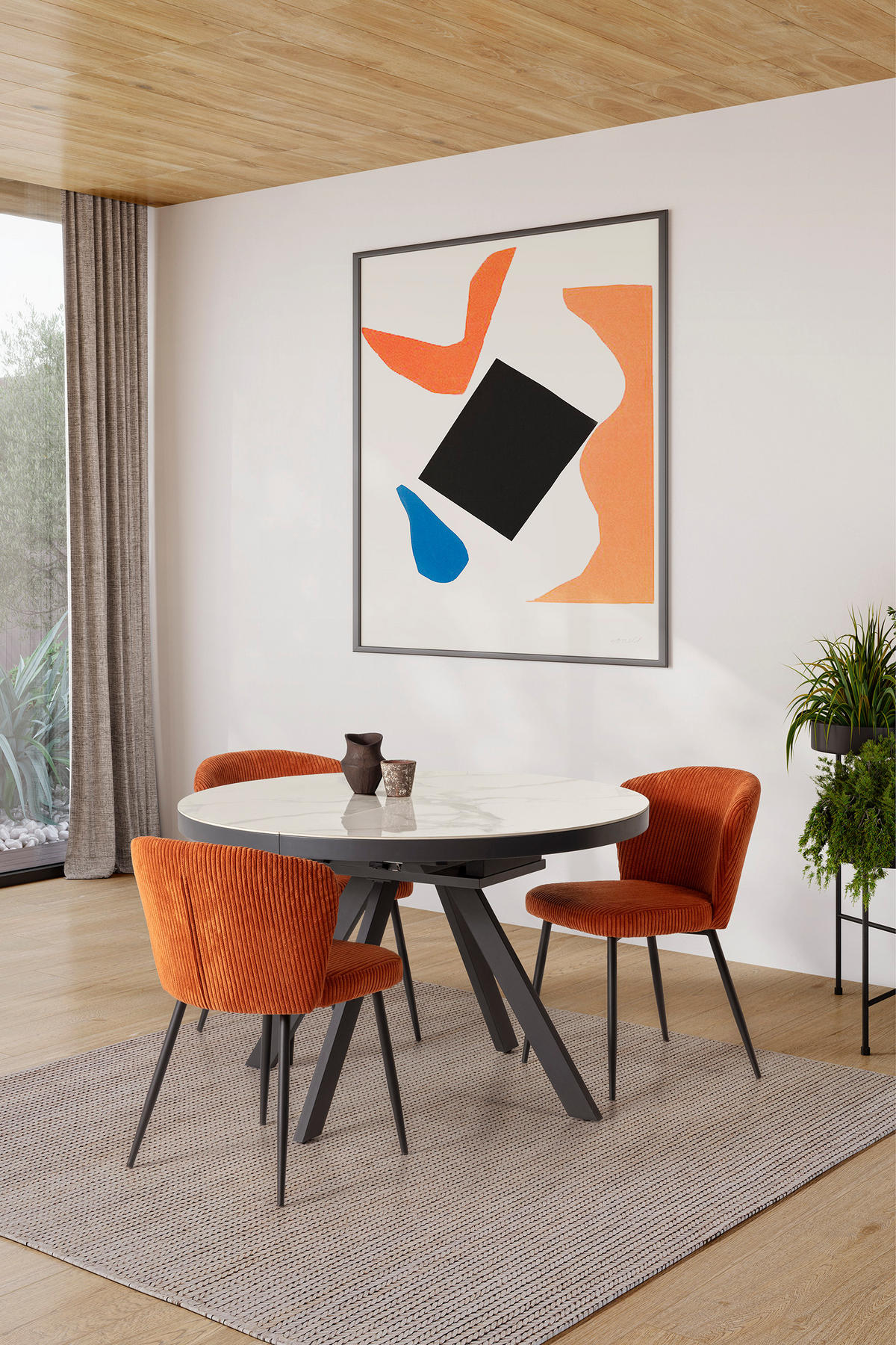 ESSTISCH Bela Weiß 120/120/76 cm - Weiß, Holz (120/120/76cm)