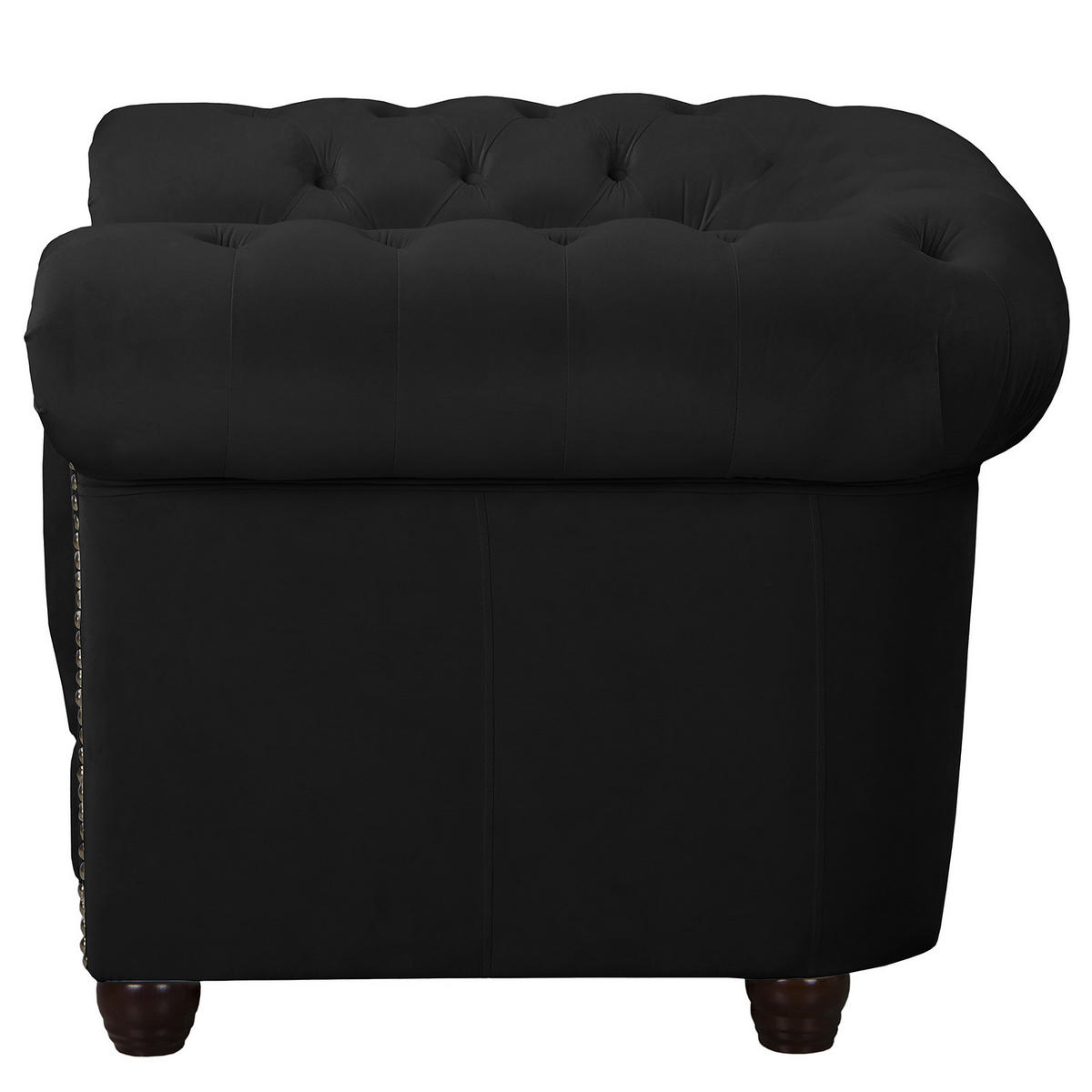 SESSEL - Buchefarben/Schwarz, Buchenholz/Textil (104/72/86cm) - home24