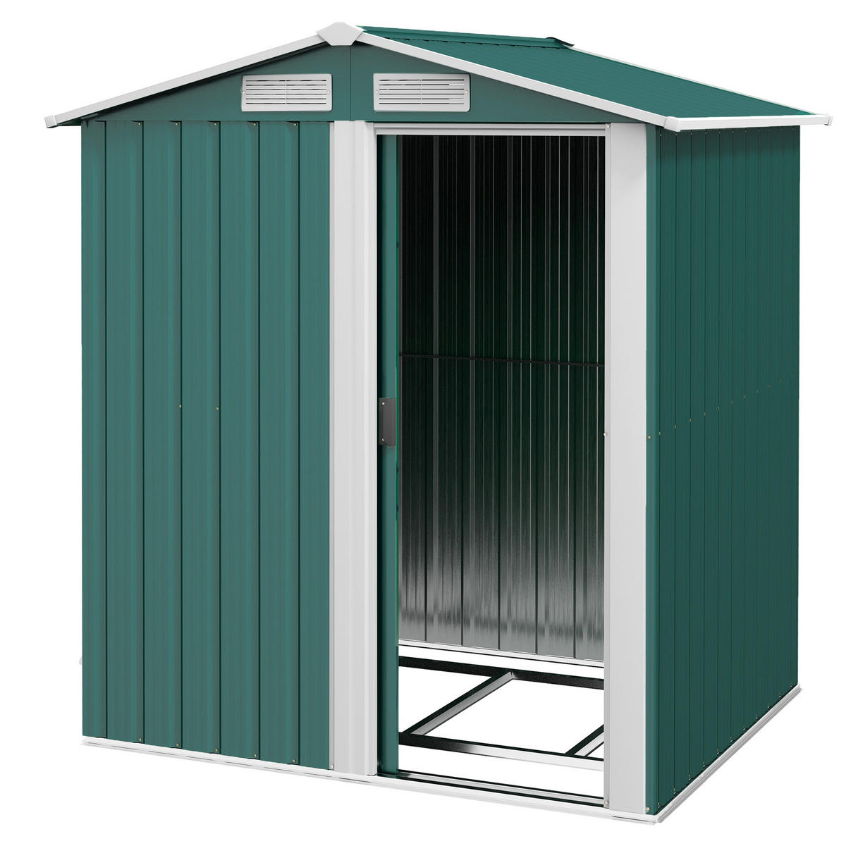 GARTENHAUS Grun 1 Stück - Grün, Kunststoff/Metall (132/188/152cm) - GiPP