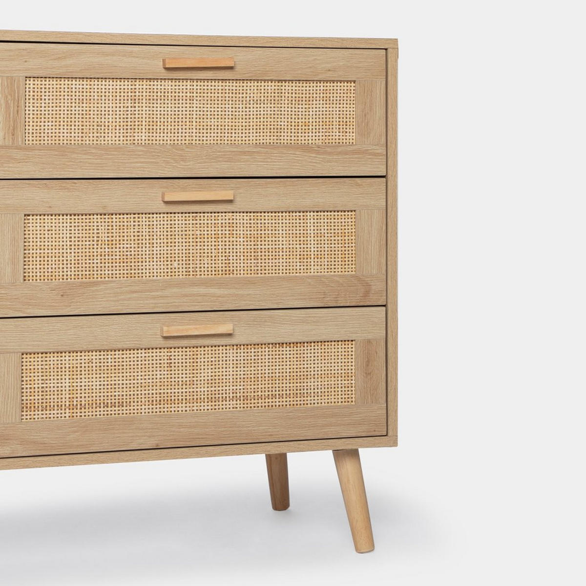 SCHUBLADENKOMMODE DOPPELTE Tahiti Natürlich 120 cm x 77 cm - Naturfarben, Naturmaterialien (120/77/40cm)