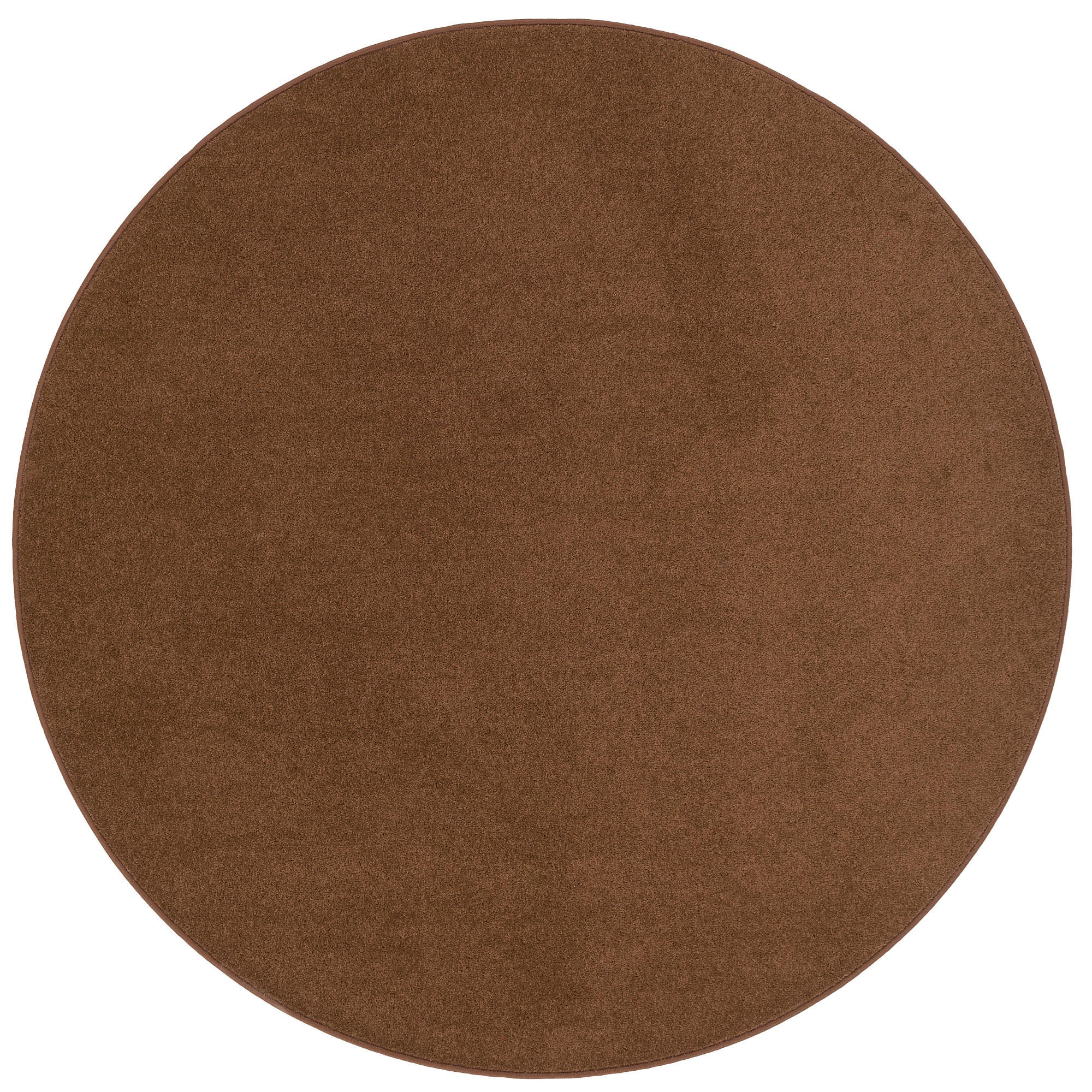 TREND VELOURS TEPPICH JOY RUND - Braun, Textil (200/200cm) - Snapstyle