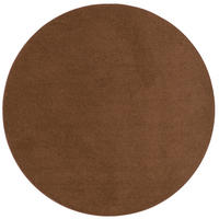 TREND VELOURS TEPPICH JOY RUND - Braun, Textil (200/200cm) - Snapstyle
