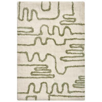 KOUPELNOVÁ PŘEDLOŽKA Béžová 60/90 cm Daharl - olivově zelená/zelená barva, textil (60/90cm) - Beliani