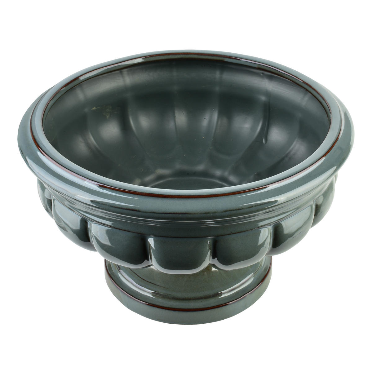 BLUMENTOPF Evam Blau 30/30/18.5 cm Keramik - Blau, Keramik (18.5cm) - Mondex