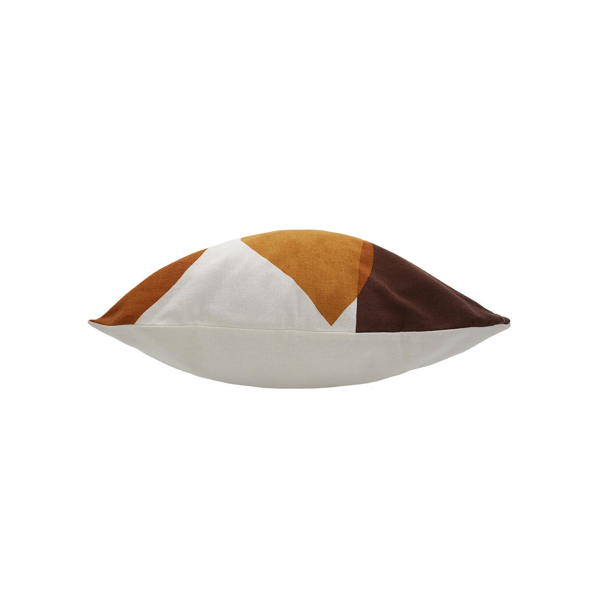 DEKOKISSEN mit Druck und Reißverschluss Mouna 40/60 cm - Orange, Naturmaterialien (60/40cm) - Douceur d´intérieur