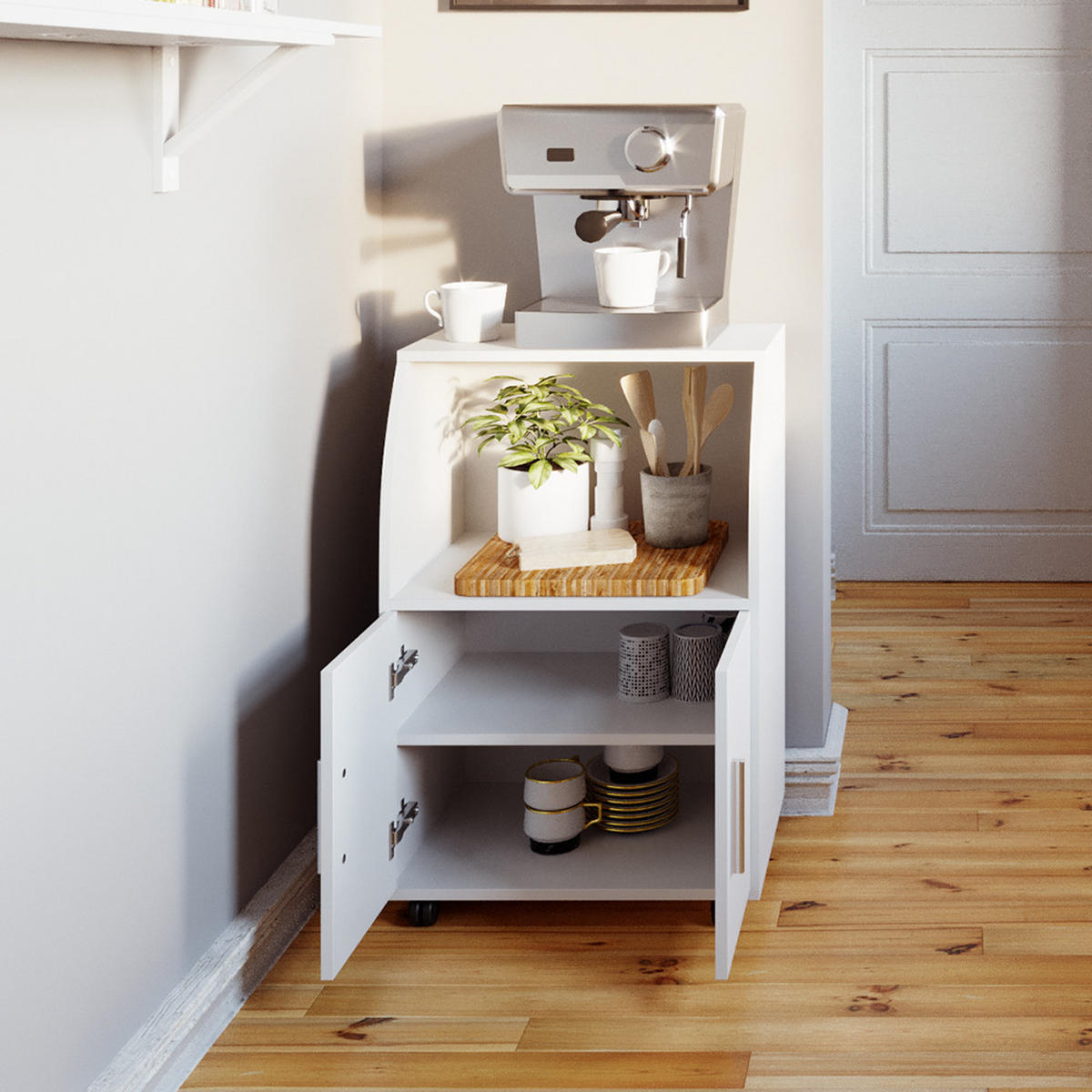 PŘESOUVÁNÍ SKŘÍŇ Elio Bílá - bílá, kompozitní dřevo (55/83.8/38.4cm) - Vicco