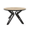 ESSTISCH ausziehbar aus MDF, Braun - Hellbraun/Schwarz, Holzwerkstoff (100/100/76cm) - Idohome