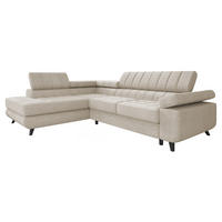 ECKSOFA Nord Premium, Seite: Links - Anthrazit/Cappuccino, Holz/Textil (264/203cm) - MIRJAN24